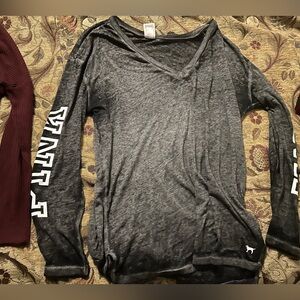 Euc PINK Victoria's Secret V-Neck Top